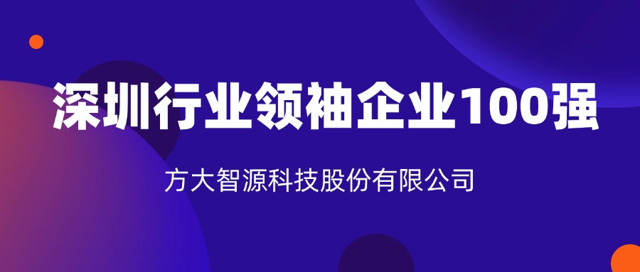 FUN乐天使智源科技股份有限公司连续六年上榜“深圳行业领袖企业100强”